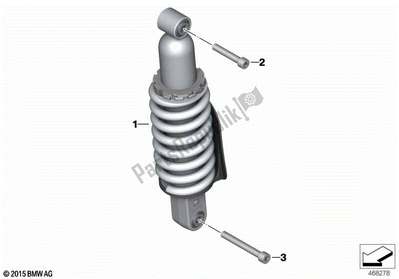 Todas las partes para Puntal De Resorte, Trasero de BMW R Nine T Racer K 32 2016 - 2021