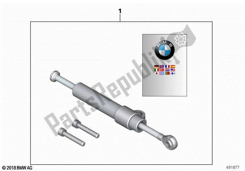 Todas las partes para Amortiguador De Dirección de BMW R Nine T Racer K 32 2016 - 2021