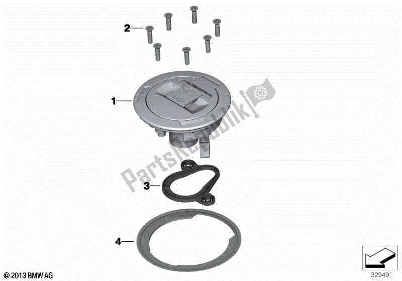 Todas las partes para Tapa Del Tanque de BMW R Nine T Racer K 32 2016 - 2021