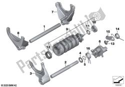 6-speed transmission shift components