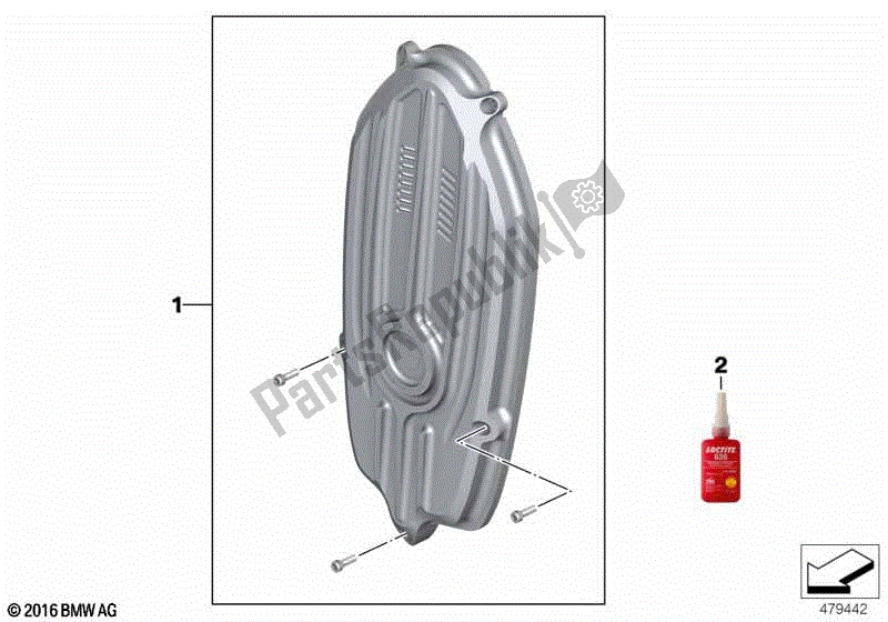 Todas las partes para Panel De La Cubierta De La Correa Mecanizado de BMW R Nine T Scrambler K 23 2016 - 2021