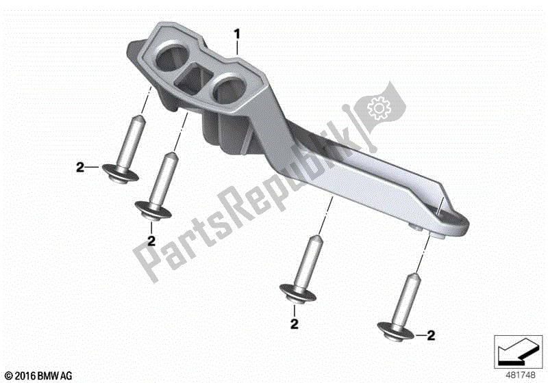 Todas las partes para Soporte F Grupo De Instrumentos de BMW R Nine T Scrambler K 23 2016 - 2021