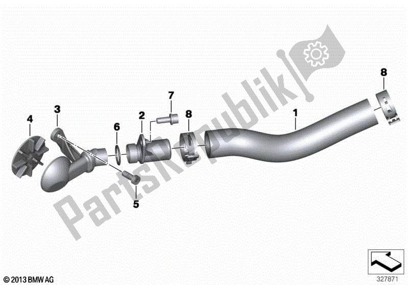 Todas las partes para Ventilación Del Motor de BMW R Nine T Scrambler K 23 2016 - 2021