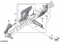 Footrest assembly, left