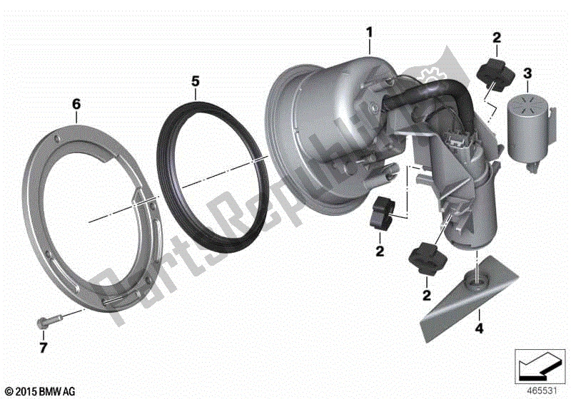 Todas las partes para Bomba De Combustible / Filtro de BMW R Nine T Scrambler K 23 2016 - 2021