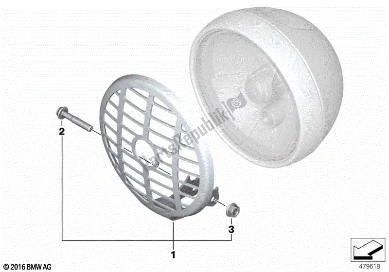 Todas las partes para Protector De Faro de BMW R Nine T Scrambler K 23 2016 - 2021