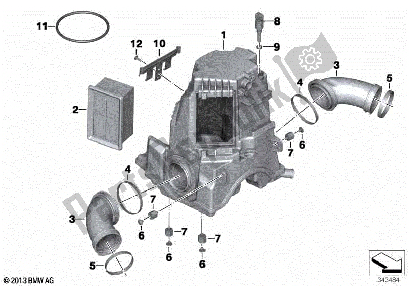 Todas las partes para Silenciador De Admisión / Cartucho De Filtro Silenciador De Admisión / Cartucho De Filtro de BMW R Nine T Scrambler K 23 2016 - 2021