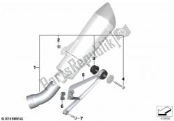 Mounted parts, sport muffler, lower