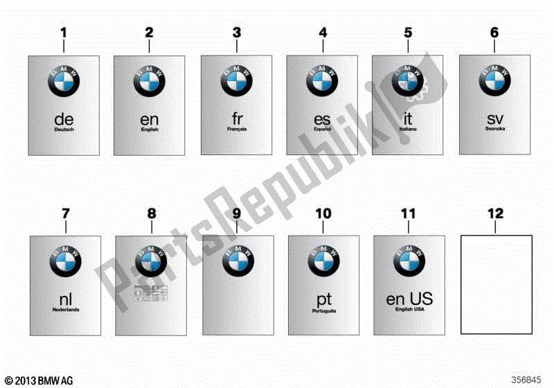 Todas las partes para Manual Del Propietario de BMW R Nine T Scrambler K 23 2016 - 2021