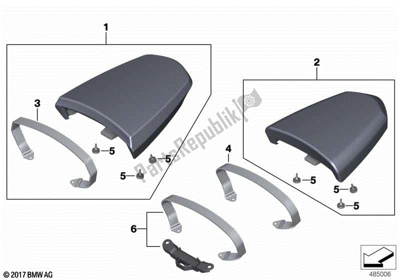 Todas las partes para Asiento Del Acompañante de BMW R Nine T Scrambler K 23 2016 - 2021