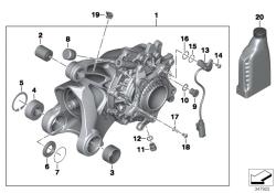 Right-angle gearbox with vent