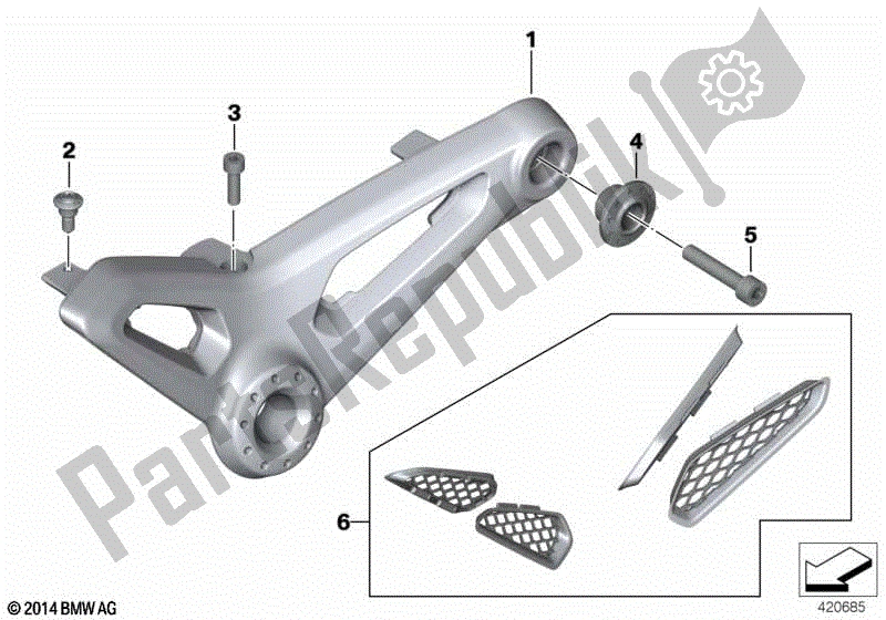 Toutes les pièces pour le Support Pour La Selle Du Cavalier du BMW R Nine T Scrambler K 23 2016 - 2021