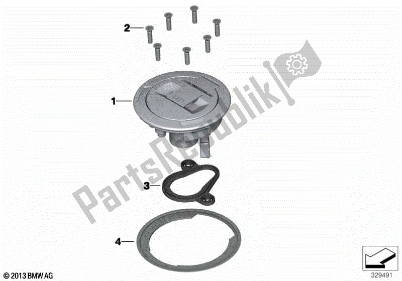 Todas las partes para Tapa Del Tanque de BMW R Nine T Scrambler K 23 2016 - 2021