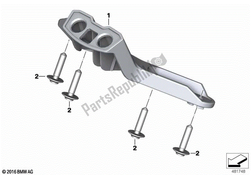 Todas las partes para Soporte F Grupo De Instrumentos de BMW R Nine T Urban G/S 2017 - 2021