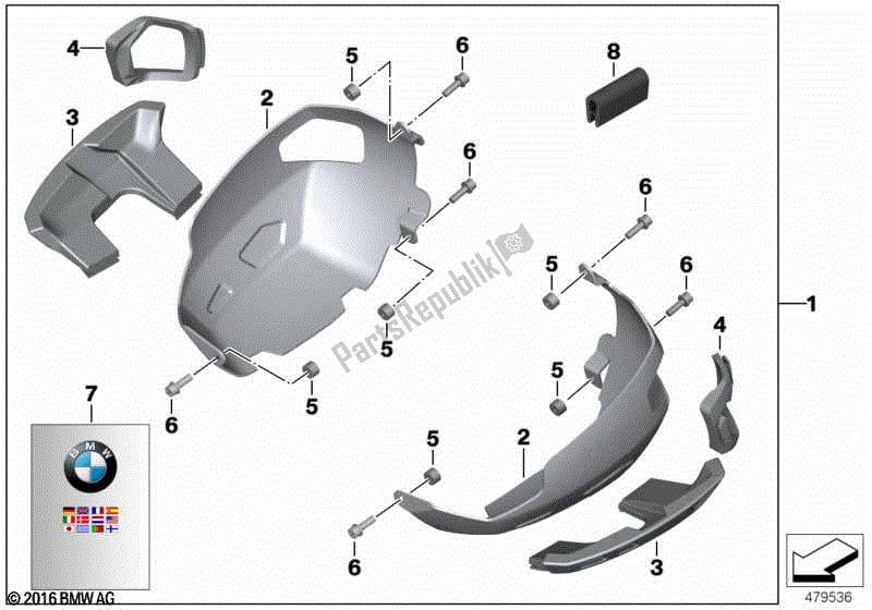 Todas las partes para Protector De Tapa De Culata, Aluminio de BMW R Nine T Urban G/S 2017 - 2021