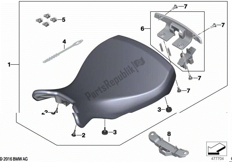 Todas las partes para Asiento Del Conductor de BMW R Nine T Urban G/S 2017 - 2021