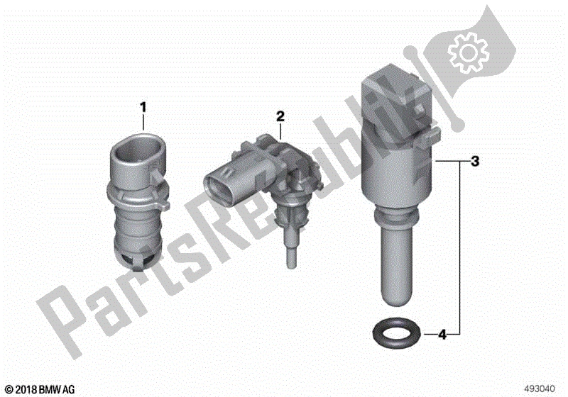 Todas las partes para Sensor De Temperatura Del Aire De Admisión de BMW R Nine T Urban G/S 2017 - 2021