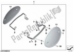 Starting number plate