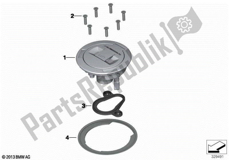 Todas las partes para Tapa Del Tanque de BMW R Nine T Urban G/S 2017 - 2021