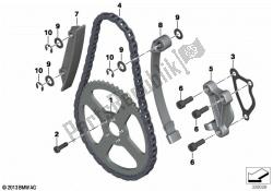 chaîne de distribution / tendeur de chaîne / glissière