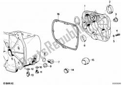 coperchio del cambio, guarnizione e vari bulloni
