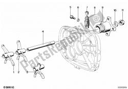 Shifting forks/speedometer pinion/output