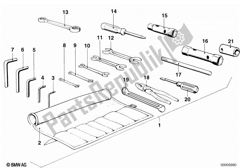 Todas las partes para Herramienta De Coche de BMW R 100 CS 1000 1980 - 1984