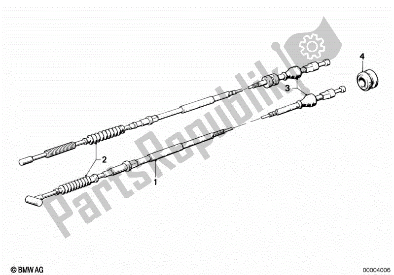 Todas las partes para Cable Del Embrague de BMW R 100 CS 1000 1980 - 1984