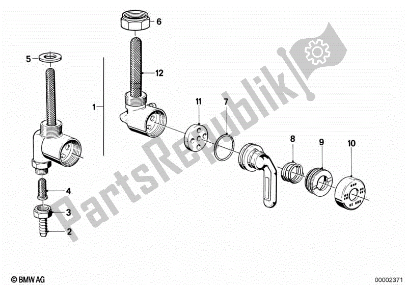 Todas las partes para Grifo De Combustible-karcoma de BMW R 100 CS 1000 1980 - 1984