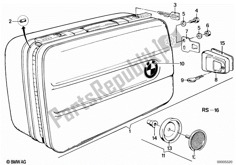 Toutes les pièces pour le Définir Motocase du BMW R 100 CS 1000 1980 - 1984