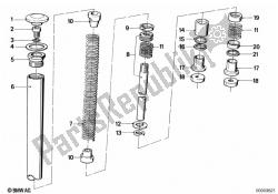 Telescope fork tube/absorber/spring