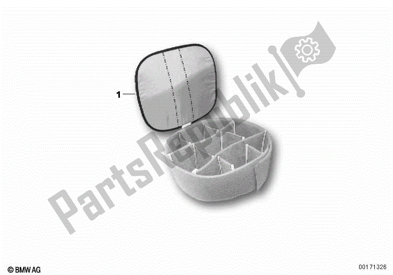 Todas las partes para Inserto Vario, Alforja Sobre Depósito de BMW R 100 CS 1000 1980 - 1984