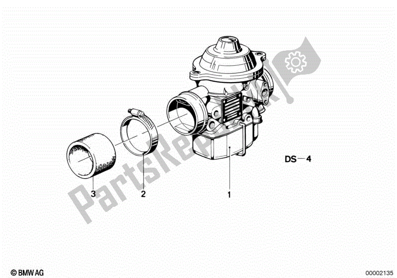 Alle onderdelen voor de Carburator van de BMW R 100 GS  47E2 1000 1991 - 1995