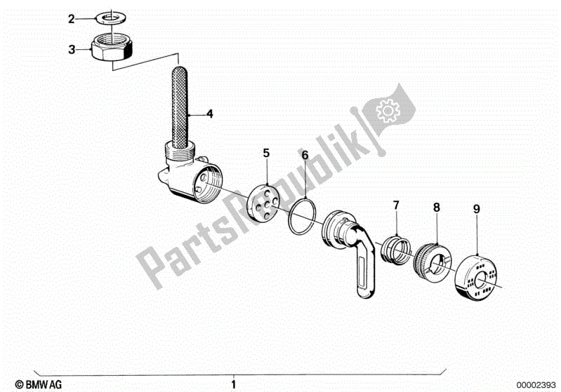 Wszystkie części do Kurek Paliwa BMW R 100 GS  47E2 1000 1991 - 1995