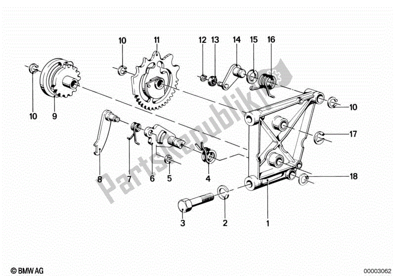 Alle onderdelen voor de Interne Schakelonderdelen / Schakelnok van de BMW R 100 GS  47E2 1000 1991 - 1995