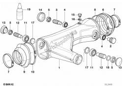 bras oscillant de roue arrière