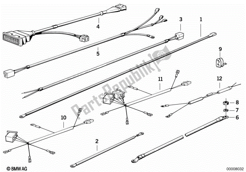 Todas las partes para Varios Mazos De Cables Adicionales de BMW R 100R 1000 1991 - 1995