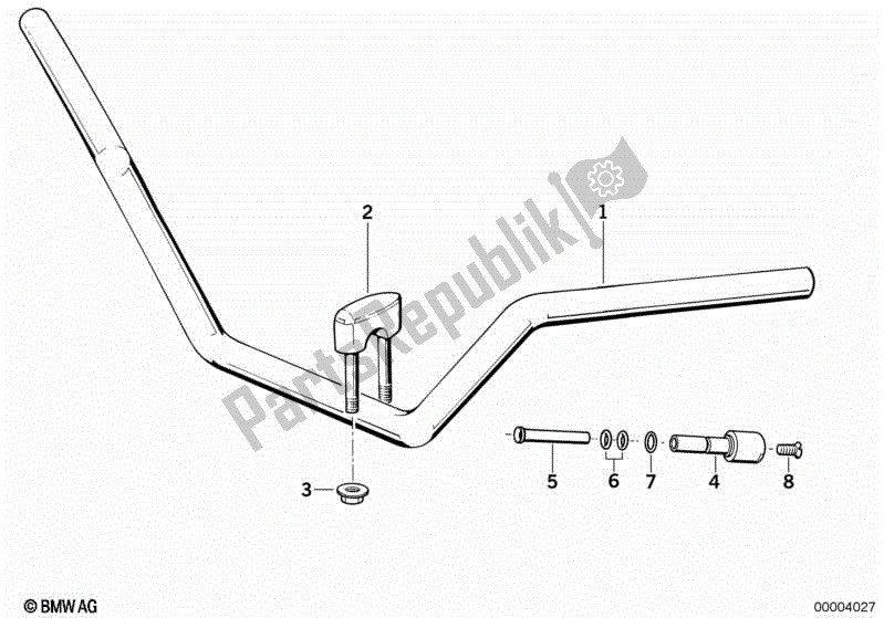 All parts for the Handlebar of the BMW R 100R Mystik 1000 1994 - 1995