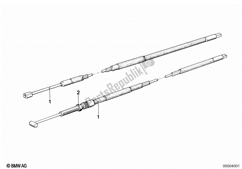 Todas las partes para Cable Acelerador de BMW R 100 RS 1000 1976 - 1984