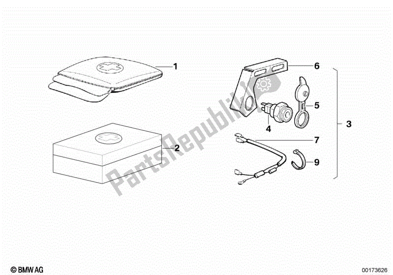 Alle onderdelen voor de Accessoires van de BMW R 100 RS 1000 1976 - 1984