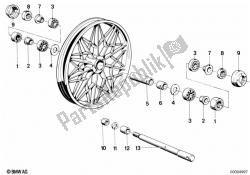 Cast rim mounting parts, front