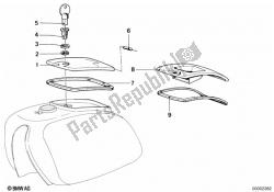 Fuel tank-tool container