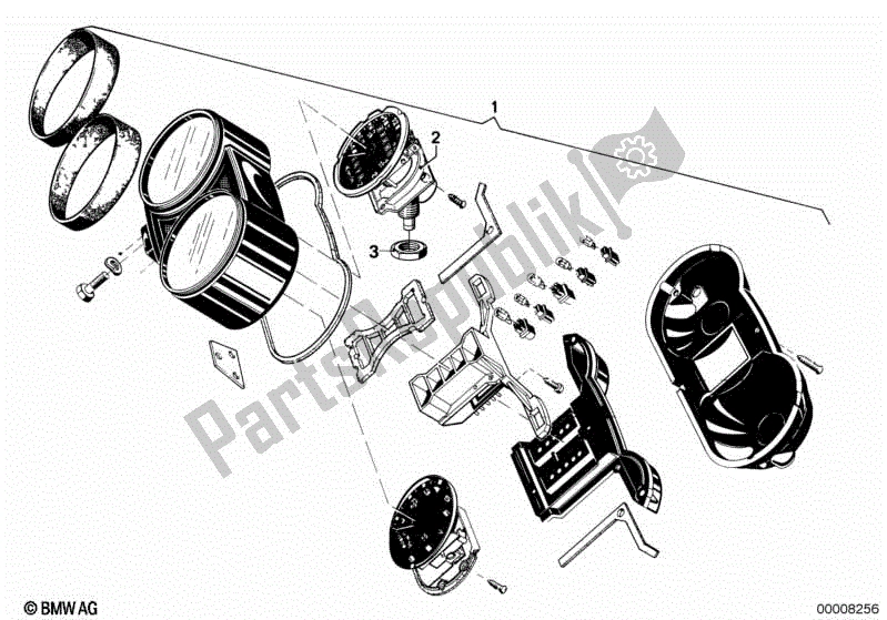 Alle onderdelen voor de Instrumentenpaneel van de BMW R 100 RS 1000 1976 - 1984