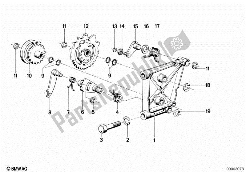 Alle onderdelen voor de Interne Schakelonderdelen / Schakelnok van de BMW R 100 RS 1000 1976 - 1984