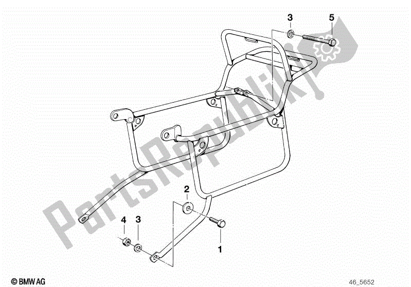 Wszystkie części do Zestaw Etui Na Walizk? BMW R 100 RS 1000 1976 - 1984