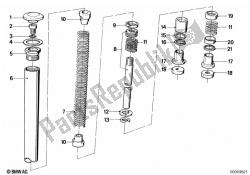 tubo de garfo telescópico / absorvedor / de mola