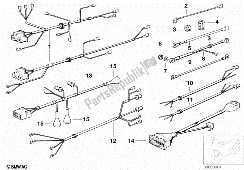 Toutes les pièces pour le Faisceau De Câbles du BMW R 100 RT 1000 1978 - 1984