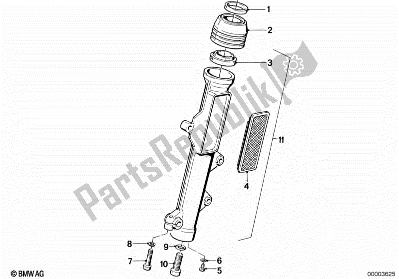 Toutes les pièces pour le Curseur De Fourche du BMW R 100 RT 1000 1978 - 1984