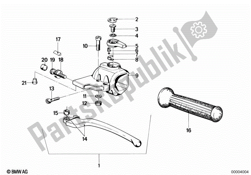 Todas las partes para Manejar La Unidad Izquierda de BMW R 100 RT 1000 1978 - 1984