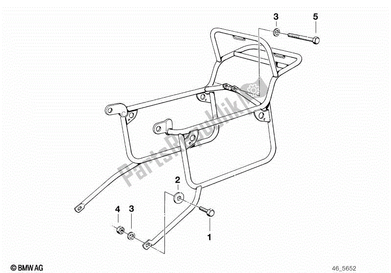 Todas las partes para Set Titular De La Caja de BMW R 100 RT 1000 1978 - 1984